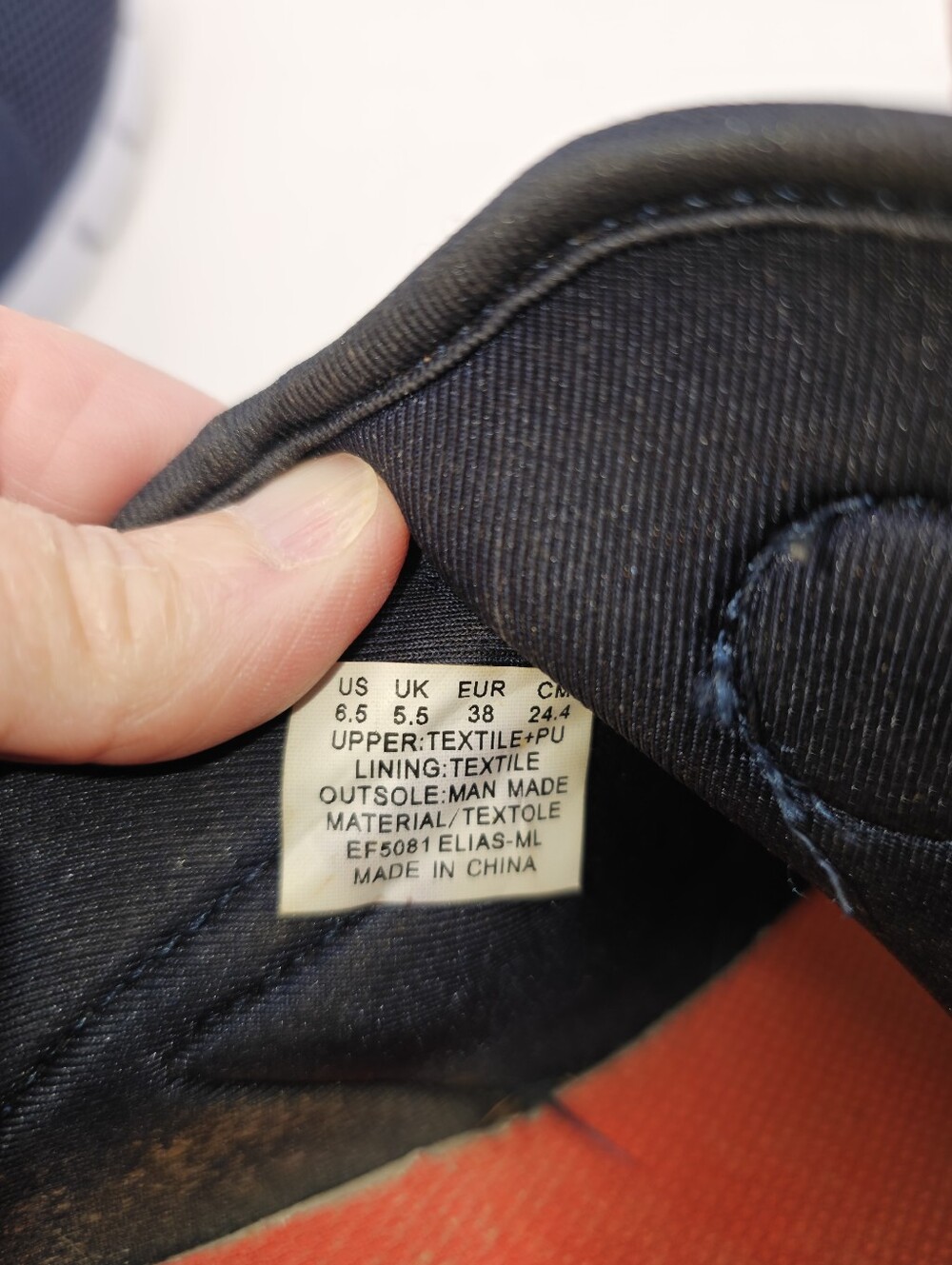 RBX Women's Navy Blue Athletic Sneakers with Red Pull Tabs, Size 6.5 - Picture 6 of 10